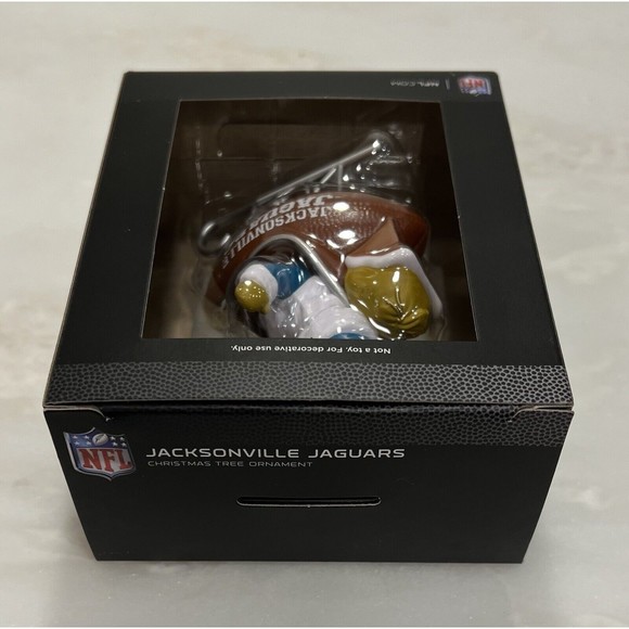 Hallmark 'Jacksonville Jaguars' NFL Santa Football Sleigh Ornament New In Box - Picture 5 of 8